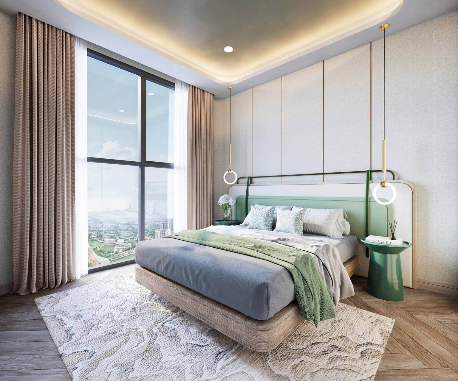 nội thất căn hộ flora garden yên sở