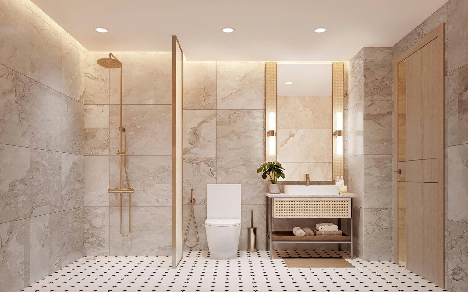 nội thất căn hộ flora garden yên sở